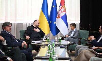 Predsednica Skupštine Srbije Ana Brbanić i predsednik ukrajinske Vrhovne Rade Ruslan Stefančuk
