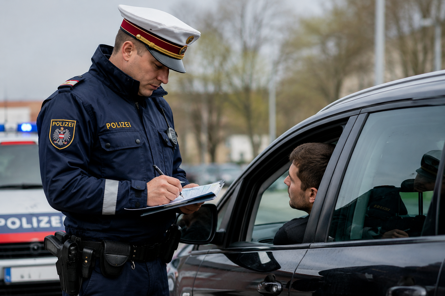 Austrijski policajac piše kaznu