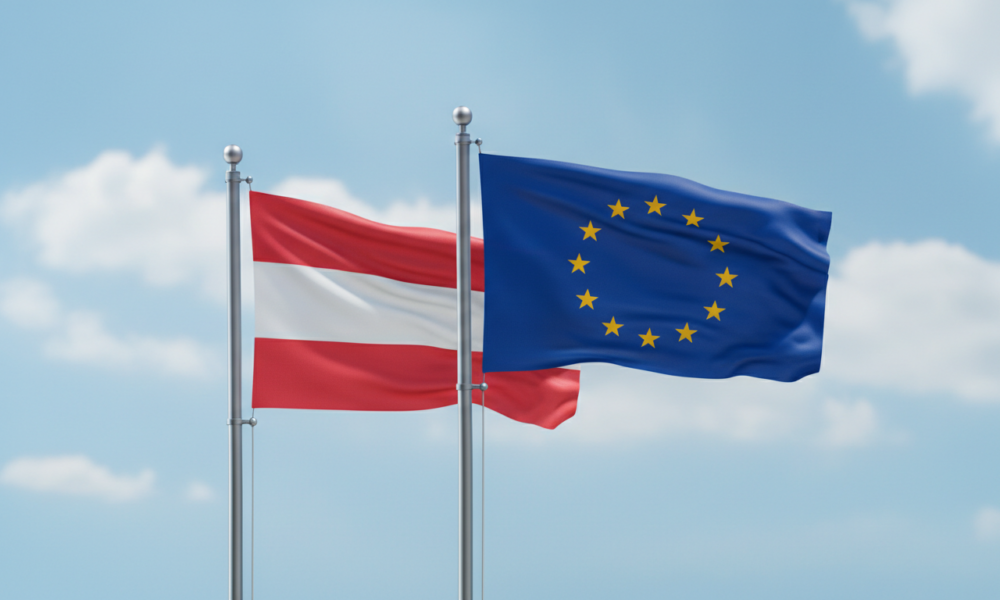 Zastave EU i Austrije