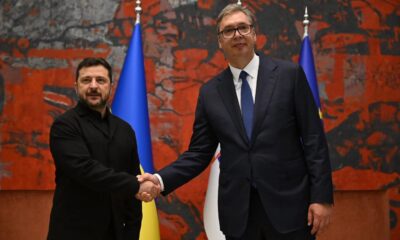Predsednik Ukrajine Volodimir Zelenski i predsednik Srbije Aleksandar Vučić