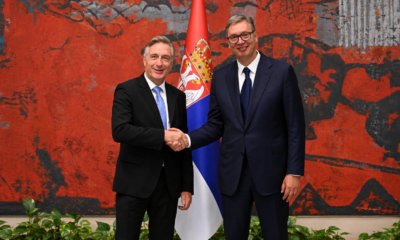Ambasador Austrije u Srbiji Enno Drofenik i pedsednik Srbije Aleksandar Vučić