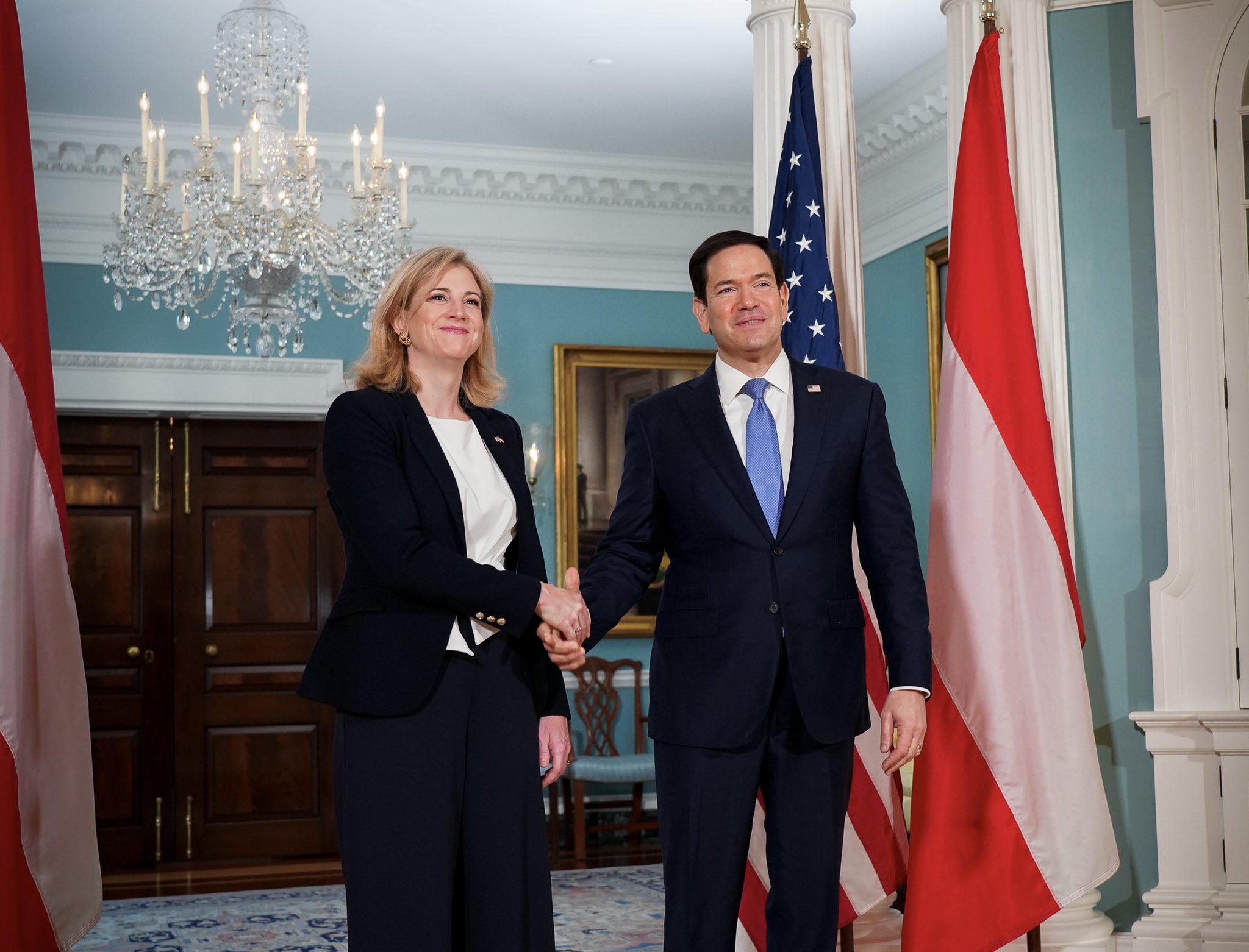 Beate Meinl-Reisinger i Marko Rubio