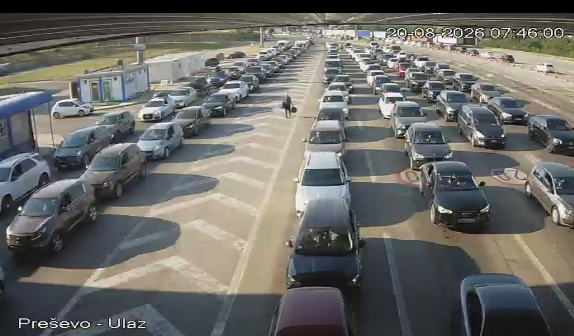 Gužve na graničnom prelazu Preševo