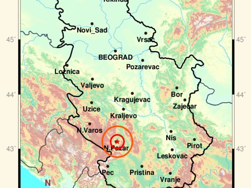 Zemljotres kod Novog Pazara