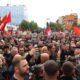 Slika sa protesta podrške liderima OVK