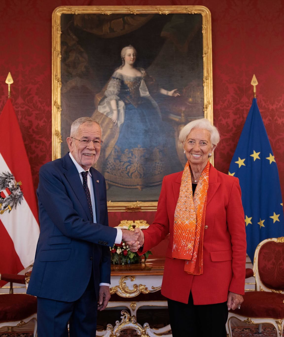 Alexander van der Bellen i Christine Lagarde