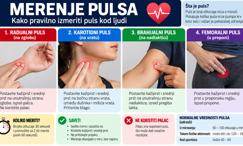 Pravilno merenje pulsa