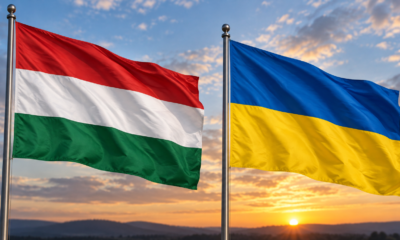Zastave Mađarske i Ukrajine