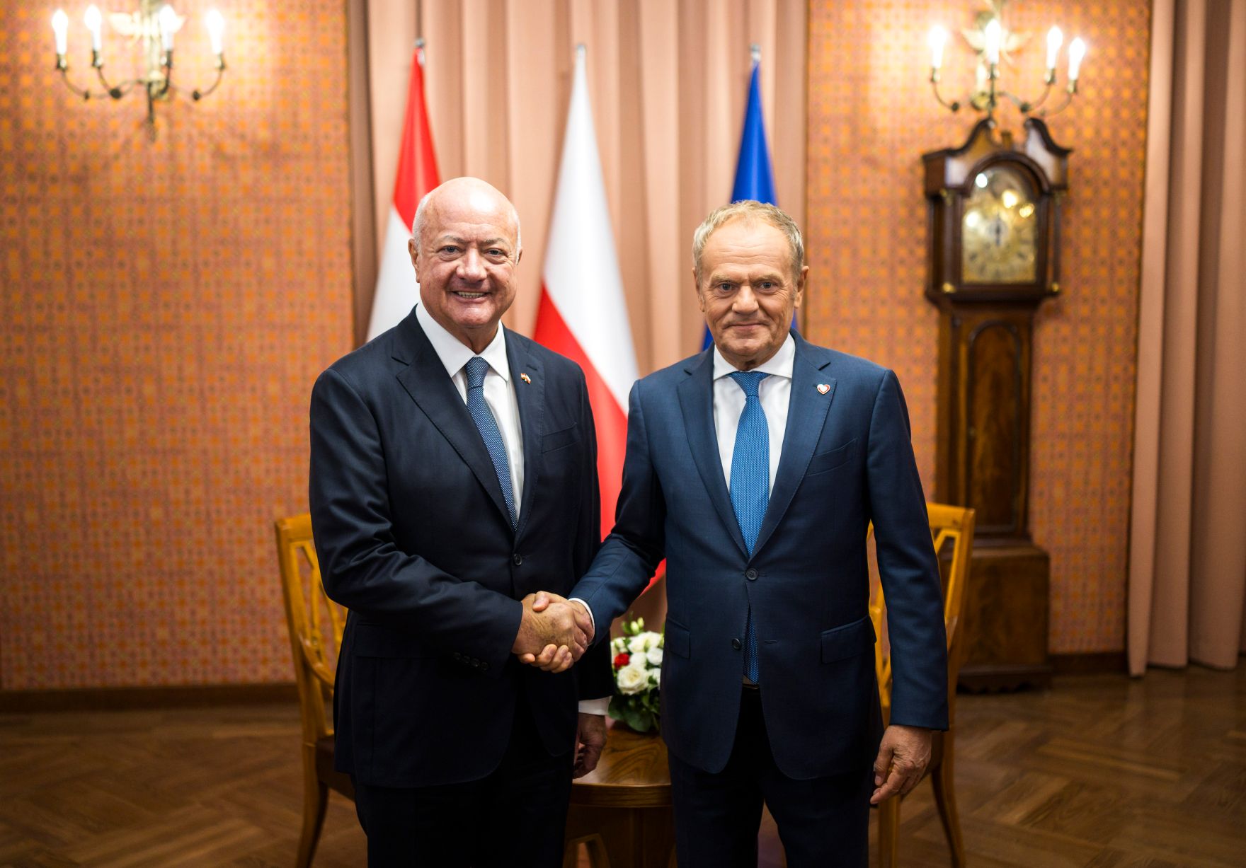 Christian Stocker i Donald Tusk