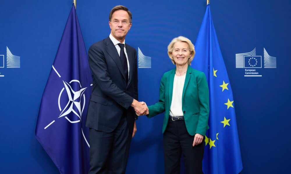 Generalni sekretar NATO Mark Rute i predsednica EK Ursula von der Leyen