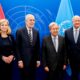 Beate Meinl-Reisinger, Alexander van der Bellen, Antonio Gutereš i Christian Stocker