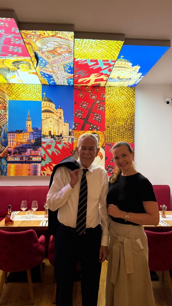 Alexander van der Bellen u restoranu "Beograd"