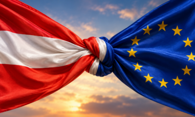 Zastava Austrije i EU