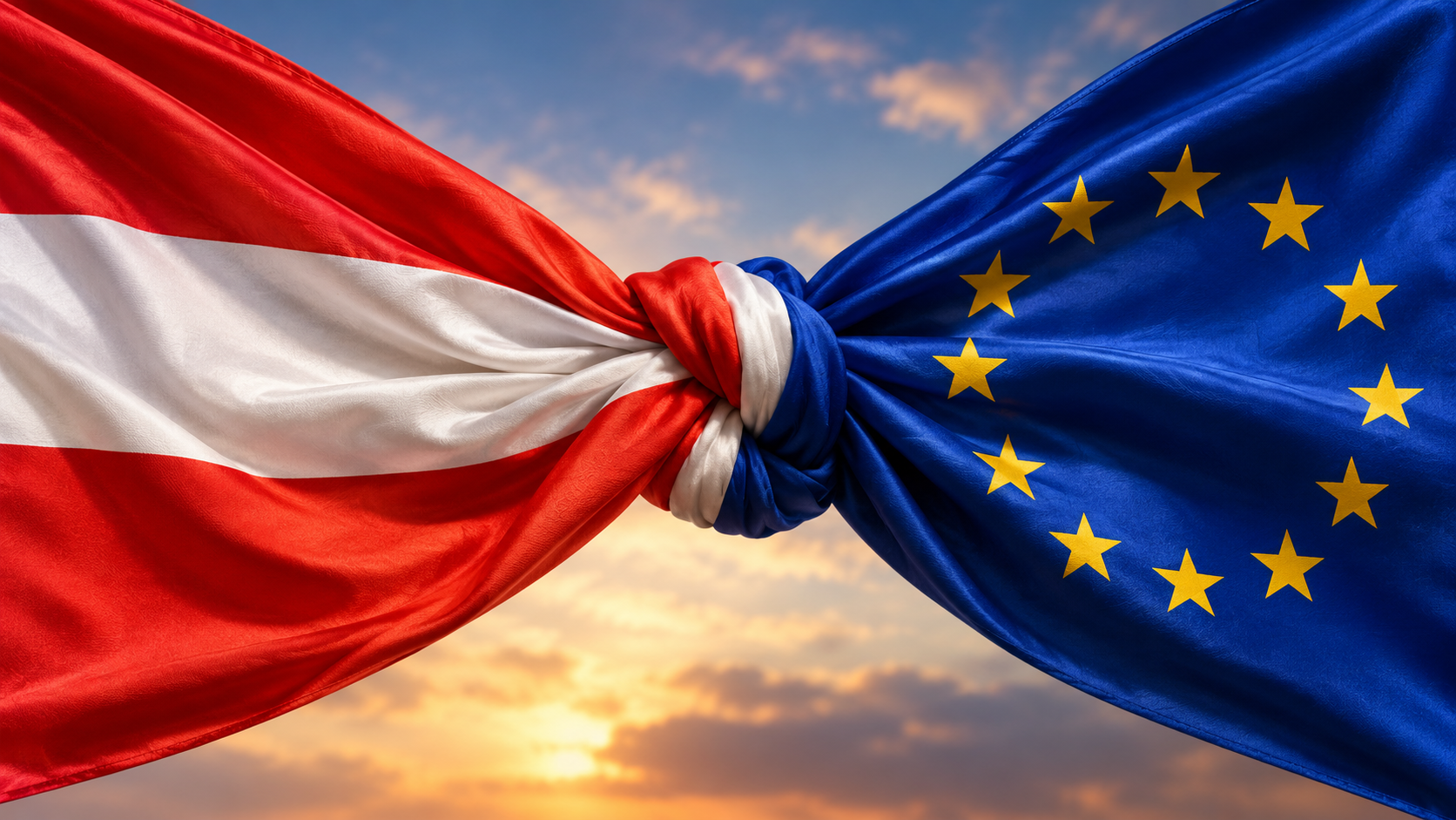 Zastava Austrije i EU