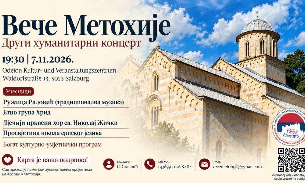 Veče Metohije u Salcburgu